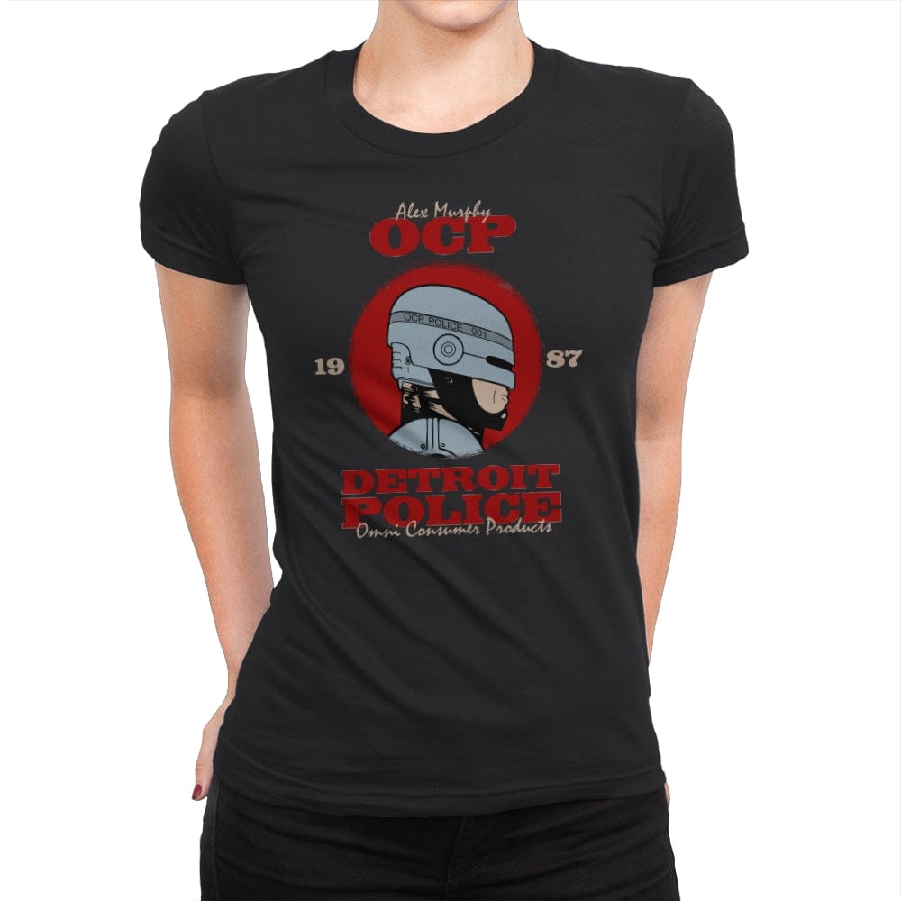 Detroit Police - Womens Premium T-Shirts RIPT Apparel Small / Black