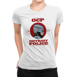 Detroit Police - Womens Premium T-Shirts RIPT Apparel Small / White