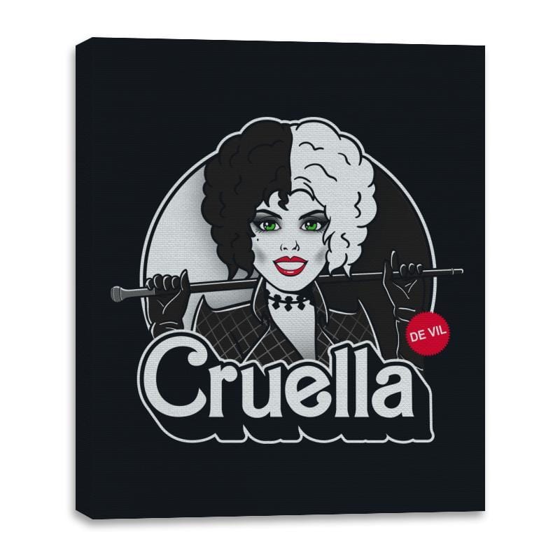 Devil Doll - Canvas Wraps Canvas Wraps RIPT Apparel 16x20 / Black
