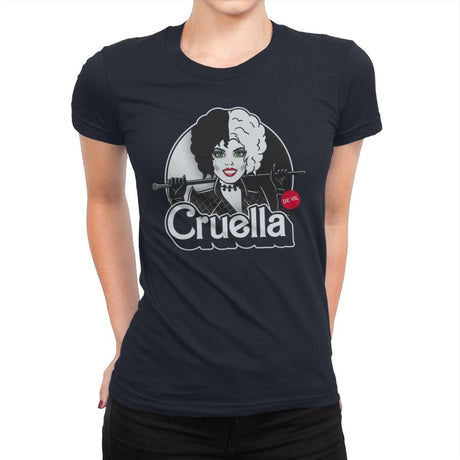 Devil Doll - Womens Premium T-Shirts RIPT Apparel Small / Midnight Navy