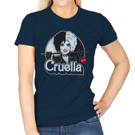 Devil Doll - Womens T-Shirts RIPT Apparel Small / Navy