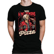 Devil Hunter Game Pizza - Mens Premium T-Shirts RIPT Apparel Small / Black