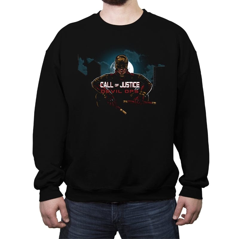Devil Ops - Crew Neck Sweatshirt Crew Neck Sweatshirt RIPT Apparel Small / Black