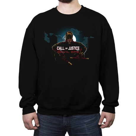 Devil Ops - Crew Neck Sweatshirt Crew Neck Sweatshirt RIPT Apparel Small / Black