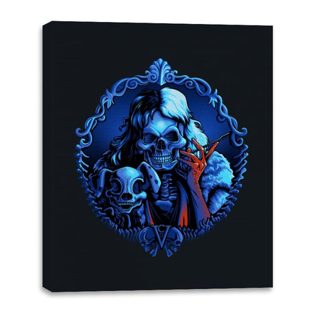 DeVil's Skull - Shirt Club - Canvas Wraps Canvas Wraps RIPT Apparel 16x20 / Black