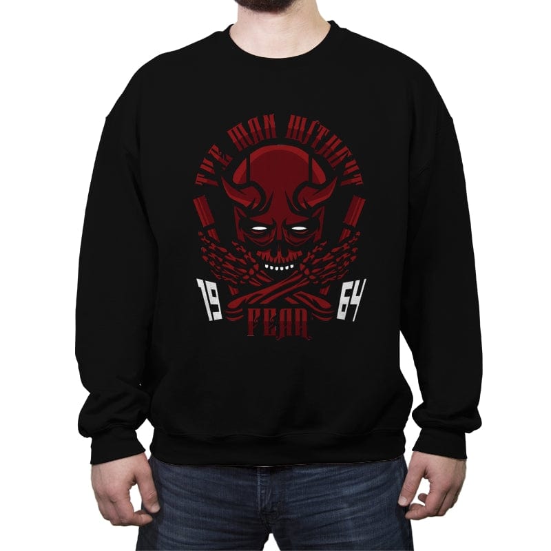 Devil Skull - Crew Neck Sweatshirt Crew Neck Sweatshirt RIPT Apparel Small / Black