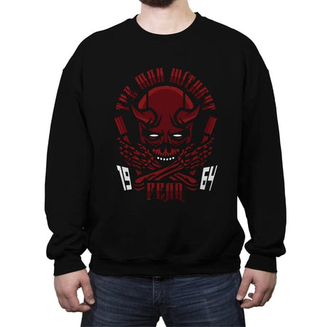 Devil Skull - Crew Neck Sweatshirt Crew Neck Sweatshirt RIPT Apparel Small / Black