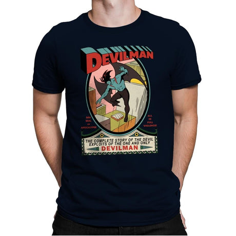Devilman - Mens Premium T-Shirts RIPT Apparel Small / Midnight Navy