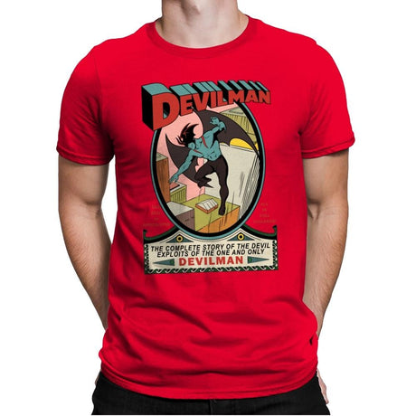 Devilman - Mens Premium T-Shirts RIPT Apparel Small / Red