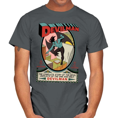Devilman - Mens T-Shirts RIPT Apparel Small / Charcoal