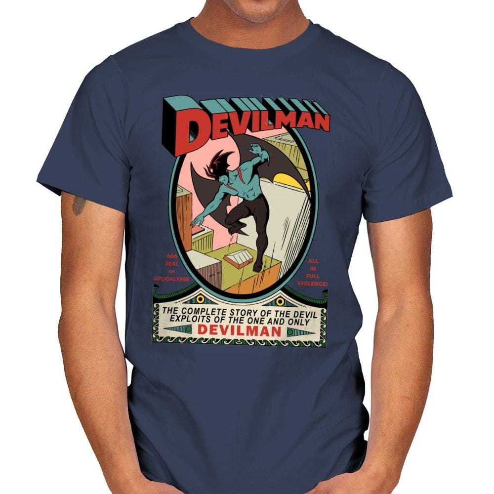Devilman - Mens T-Shirts RIPT Apparel Small / Navy