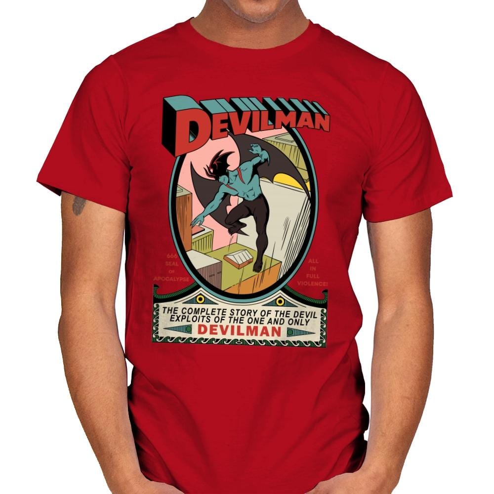 Devilman - Mens T-Shirts RIPT Apparel Small / Red