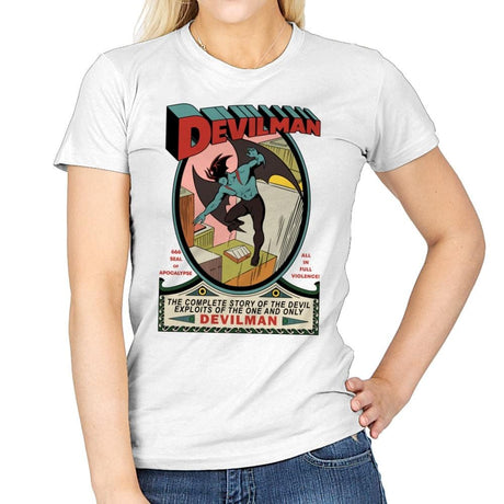 Devilman - Womens T-Shirts RIPT Apparel Small / White