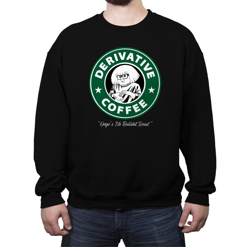 Devito’s Derivative Coffee  - Crew Neck Sweatshirt Crew Neck Sweatshirt RIPT Apparel Small / Black