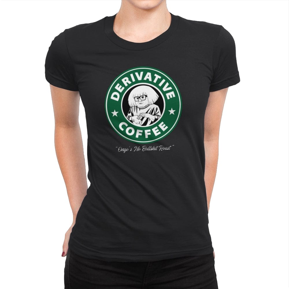 Devito’s Derivative Coffee  - Womens Premium T-Shirts RIPT Apparel Small / Black