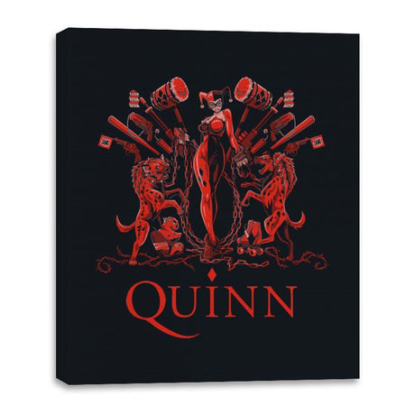 Diamond Queen - Canvas Wraps Canvas Wraps RIPT Apparel 16x20 / Black