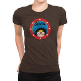 Diana - Wonderful Justice - Womens Premium T-Shirts RIPT Apparel Small / Dark Chocolate
