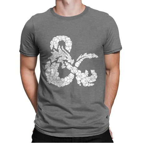 Dice & Dragons - Anytime - Mens Premium T-Shirts RIPT Apparel Small / Heather Grey