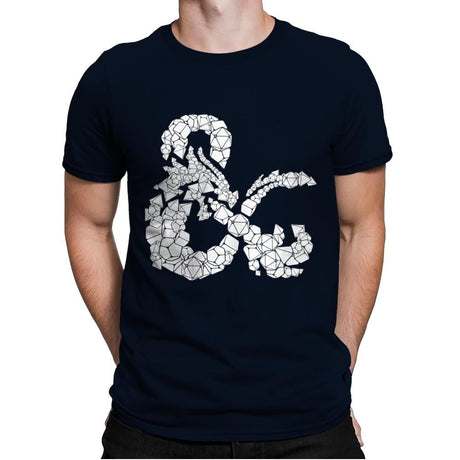 Dice & Dragons - Anytime - Mens Premium T-Shirts RIPT Apparel Small / Midnight Navy