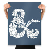 Dice & Dragons - Anytime - Prints Posters RIPT Apparel 18x24 / Indigo Blue