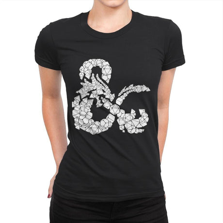 Dice & Dragons - Anytime - Womens Premium T-Shirts RIPT Apparel Small / Black