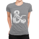 Dice & Dragons - Anytime - Womens Premium T-Shirts RIPT Apparel Small / Heather Grey