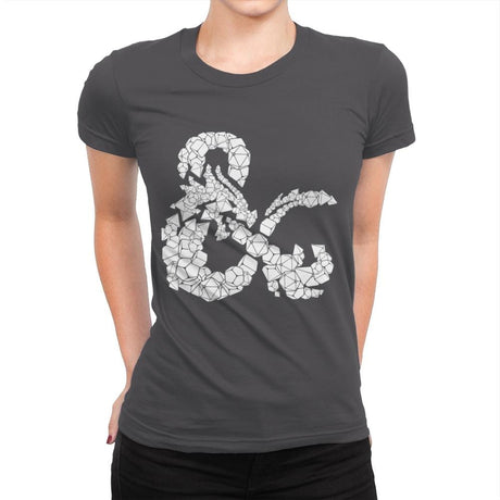Dice & Dragons - Anytime - Womens Premium T-Shirts RIPT Apparel Small / Heavy Metal