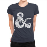 Dice & Dragons - Anytime - Womens Premium T-Shirts RIPT Apparel Small / Indigo