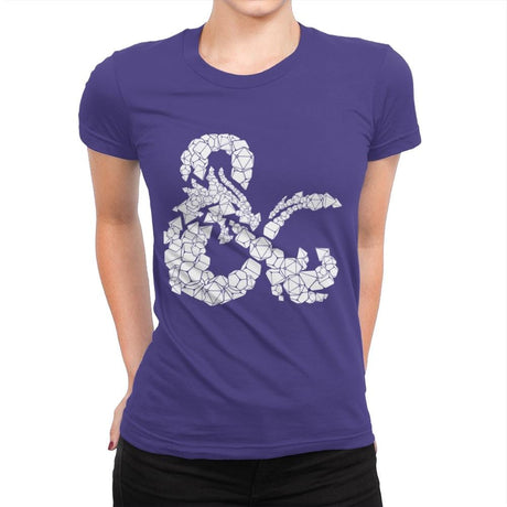 Dice & Dragons - Anytime - Womens Premium T-Shirts RIPT Apparel Small / Purple Rush