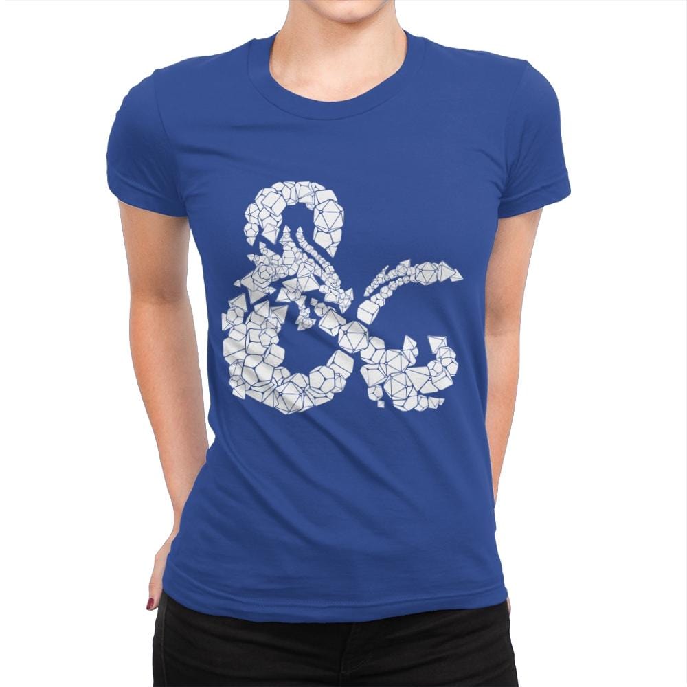 Dice & Dragons - Anytime - Womens Premium T-Shirts RIPT Apparel Small / Royal
