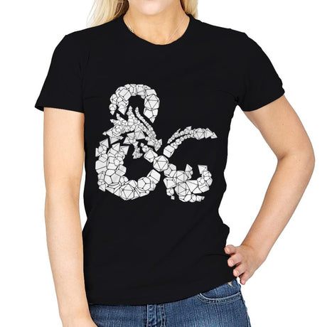 Dice & Dragons - Anytime - Womens T-Shirts RIPT Apparel Small / Black