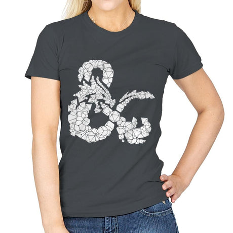 Dice & Dragons - Anytime - Womens T-Shirts RIPT Apparel Small / Charcoal