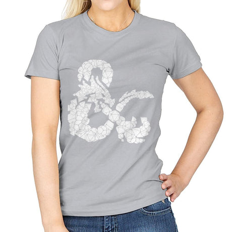 Dice & Dragons - Anytime - Womens T-Shirts RIPT Apparel Small / Sport Grey