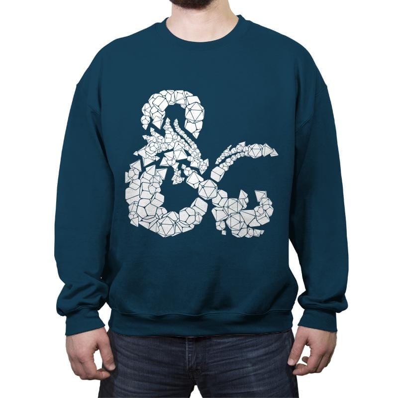 Dice & Dragons - Crew Neck Sweatshirt Crew Neck Sweatshirt RIPT Apparel