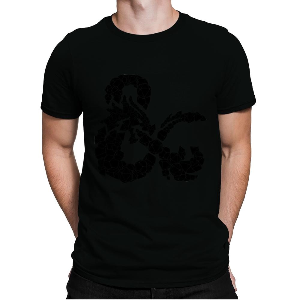 Dice & Dragons - Mens Premium T-Shirts RIPT Apparel Small / Black