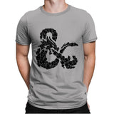 Dice & Dragons - Mens Premium T-Shirts RIPT Apparel Small / Light Grey