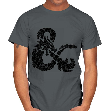 Dice & Dragons - Mens T-Shirts RIPT Apparel Small / Charcoal