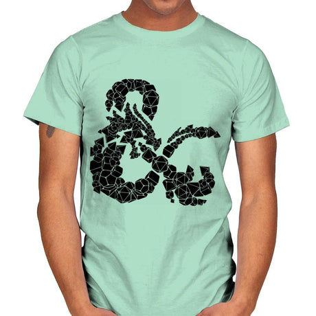 Dice & Dragons - Mens T-Shirts RIPT Apparel Small / Mint Green