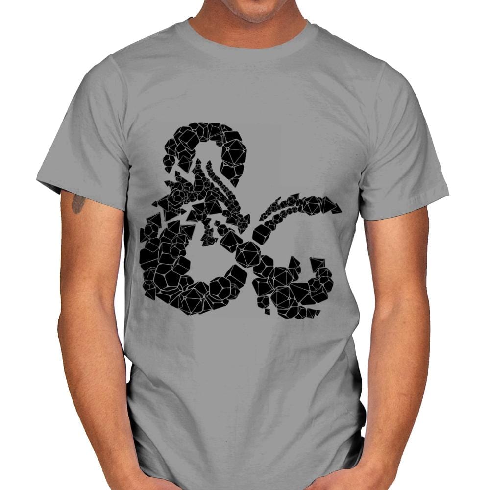 Dice & Dragons - Mens T-Shirts RIPT Apparel Small / Sport Grey