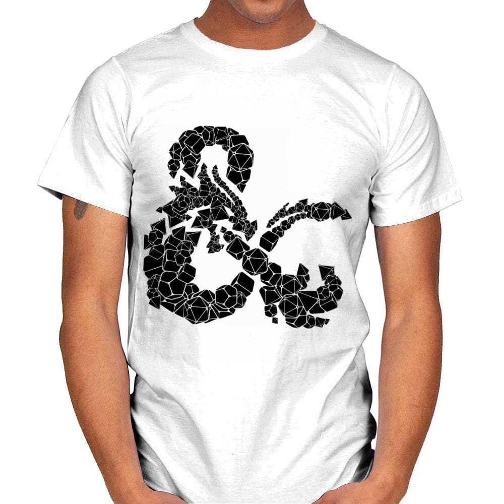 Dice & Dragons - Mens T-Shirts RIPT Apparel Small / White