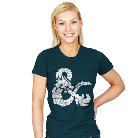 Dice & Dragons - Womens T-Shirts RIPT Apparel
