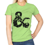 Dice & Dragons - Womens T-Shirts RIPT Apparel Small / Mint Green
