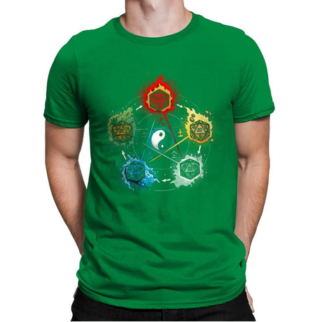 Dice Elements - Mens Premium T-Shirts RIPT Apparel Small / Kelly