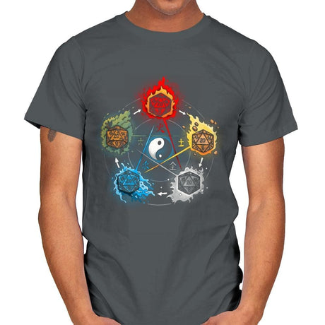 Dice Elements - Mens T-Shirts RIPT Apparel Small / Charcoal