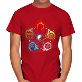 Dice Elements - Mens T-Shirts RIPT Apparel Small / Red