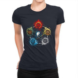 Dice Elements - Womens Premium T-Shirts RIPT Apparel Small / Midnight Navy