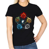 Dice Elements - Womens T-Shirts RIPT Apparel Small / Black