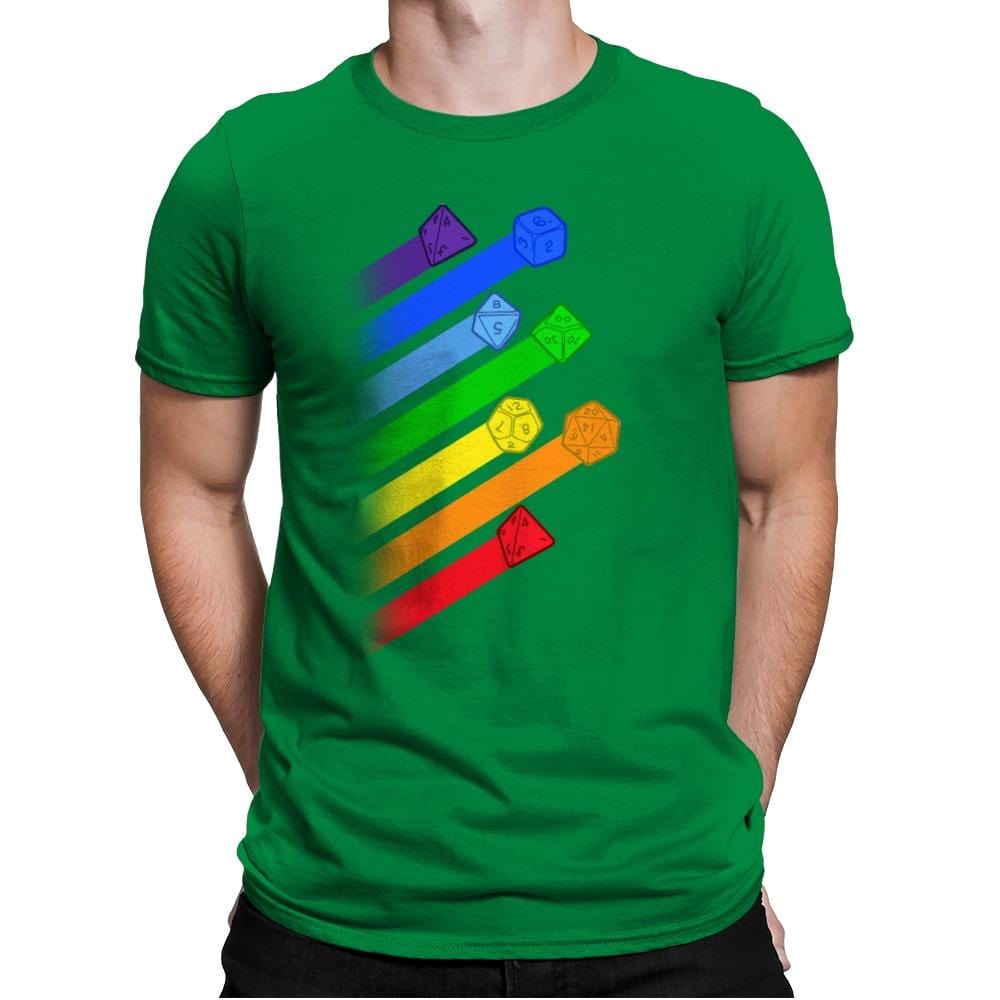 Dice For Everyone - Mens Premium T-Shirts RIPT Apparel Small / Kelly Green