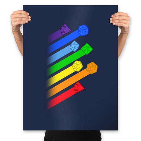 Dice For Everyone - Prints Posters RIPT Apparel 18x24 / Navy