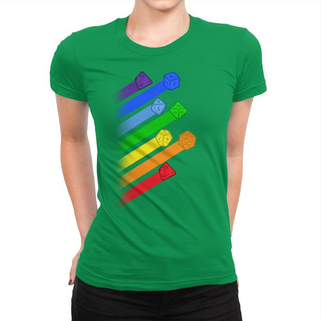 Dice For Everyone - Womens Premium T-Shirts RIPT Apparel Small / Kelly Green